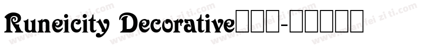 Runeicity Decorative转换器字体转换